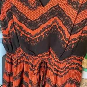 Dress Chevron Type  Print